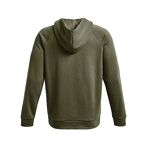 Under Armour Men's Rival Fleece Full Zip Hoodie, (390) Marine OD Green / / White, Medium - Image 5
