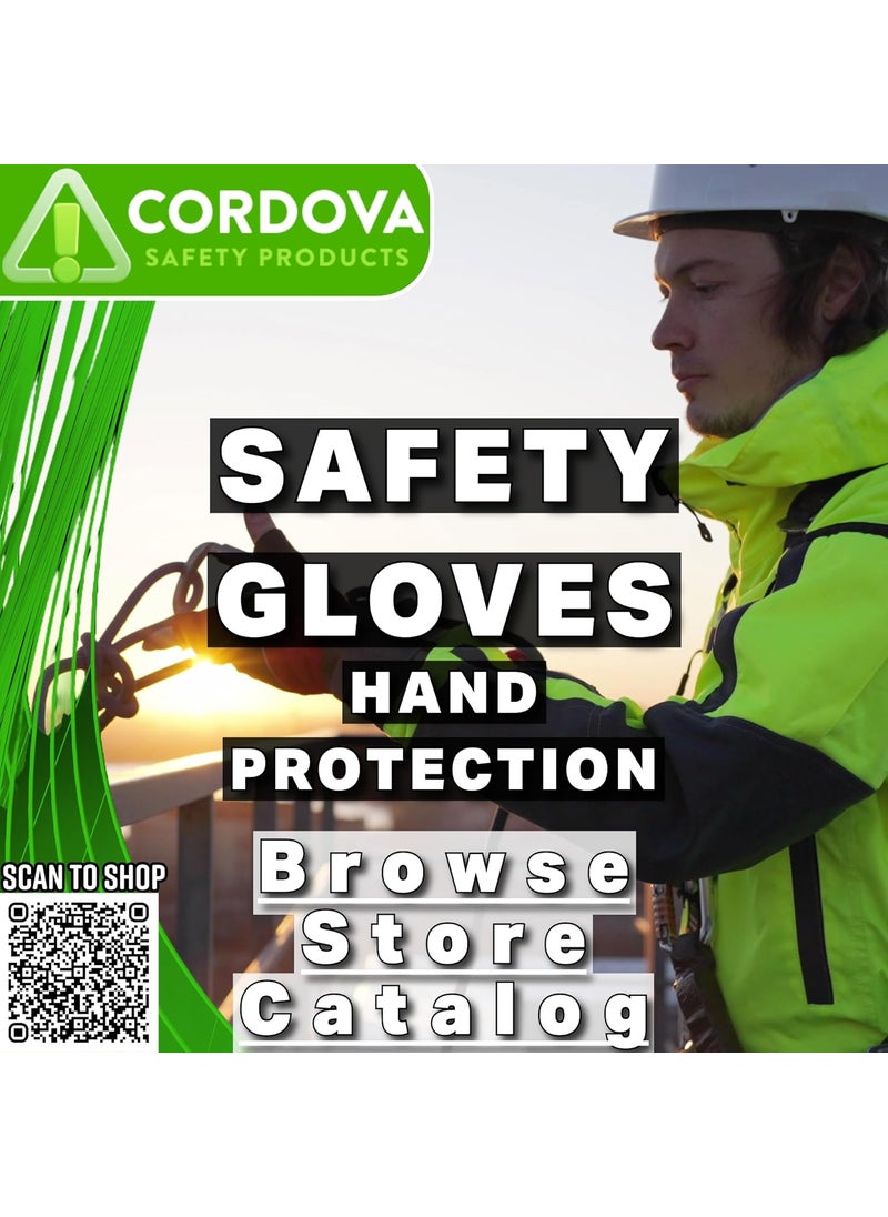 Cordova Cordova 5710FC HiVis Orange Cold Weather Gloves Single Dipped Foam Insulated PVC Textured Finish Safety Cuff Large 12Pack Bulk Thermal Gloves  - Image 4