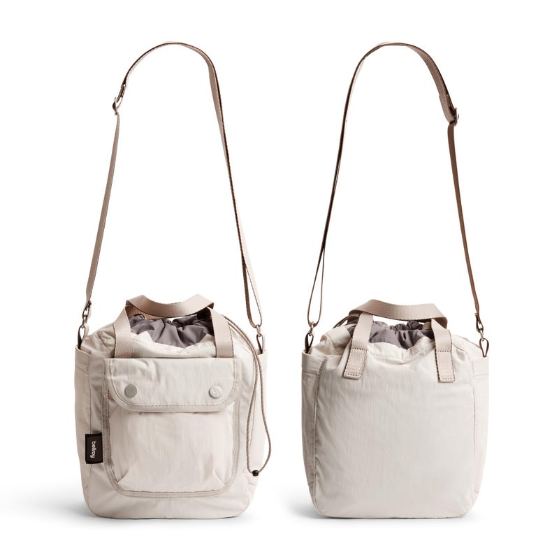 Bellroy Cinch Bucket Bag (compact 9 liter lightweight crossbody bag with external organization, internal zip pocket, adjustable shoulder strap, and adapts to be carried three ways) - Oat - Image 4