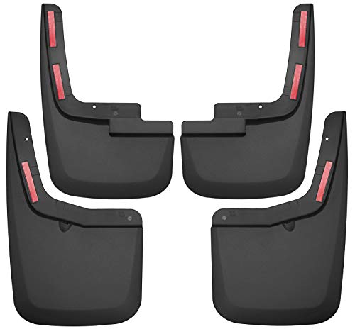 Husky Liners Front Rear Mud Guards 20152020 Ford F150 wOEM Fender Flares Front Rear Set Black 4 Pc 58456