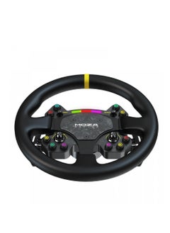 Moza Moza RS V2 Racing Steering Wheel – 13 Inch GT Sim Racing Wheel with Forged Carbon Fiber, RGB Shift Light Indicator, Magnetic Shifters – Compatible with Moza Racing Bases  - Image 3