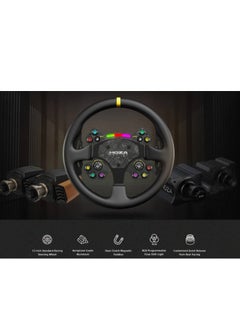 Moza Moza RS V2 Racing Steering Wheel – 13 Inch GT Sim Racing Wheel with Forged Carbon Fiber, RGB Shift Light Indicator, Magnetic Shifters – Compatible with Moza Racing Bases  - Image 5