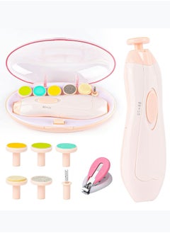 Lupantte Baby Nail Filer and Baby Nail Clippers with Light Set,  Electric Infant Nail Trimmer Kit, for Newborn Toddler Kids Toes and Fingernails, Polish and Trim  - Image 1