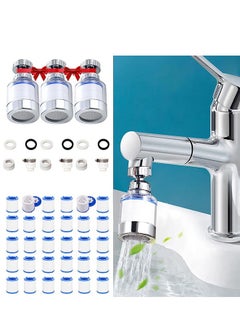 Muyixin Sink Water Filter Faucetz 360° Rotating Fauc Filters Purifier Kitchen Tap Filtration Removes Chlorofluoride Heavy Metal Hard Water Suitable for Home Bathrooms and Kitchens  - Image 1