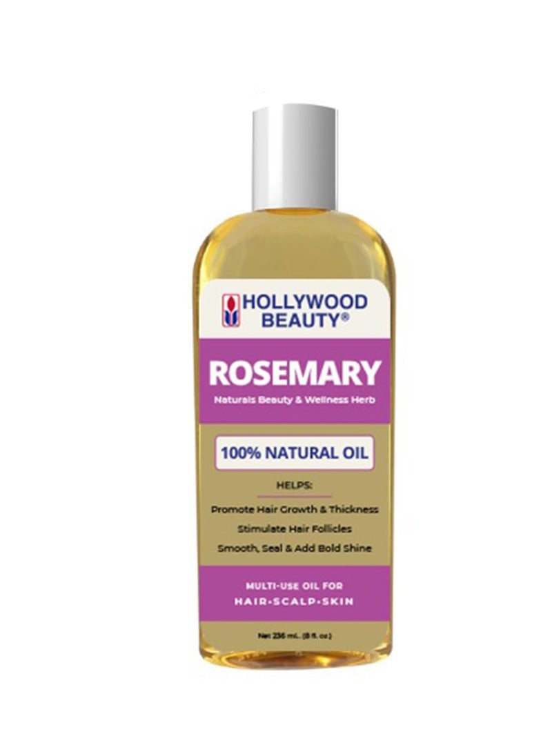 Hollywood Beauty Hollywood Beauty Rosemary Oil for Hair, Scalp, & Skin, 8 fl oz - Encourages Hair Growth, Helps Improve Scalp Circulation  - Image 1