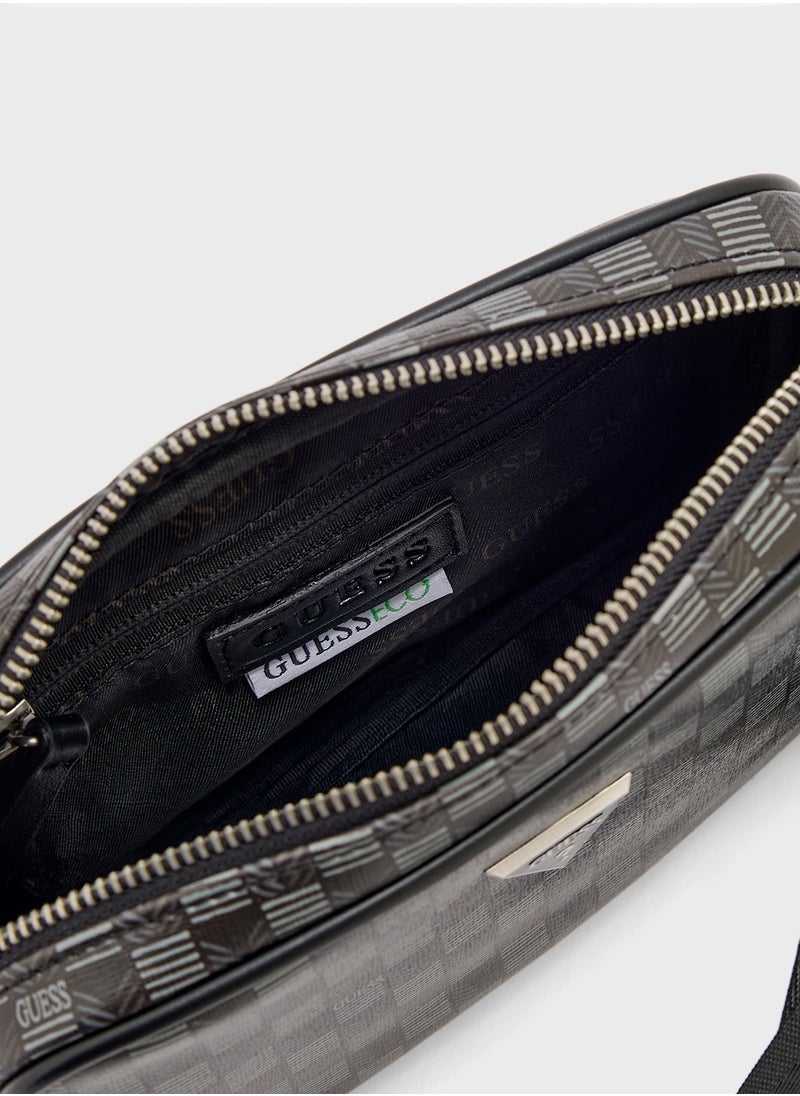 GUESS Logo Detail Zip Over Toiletry Bags  - Image 5