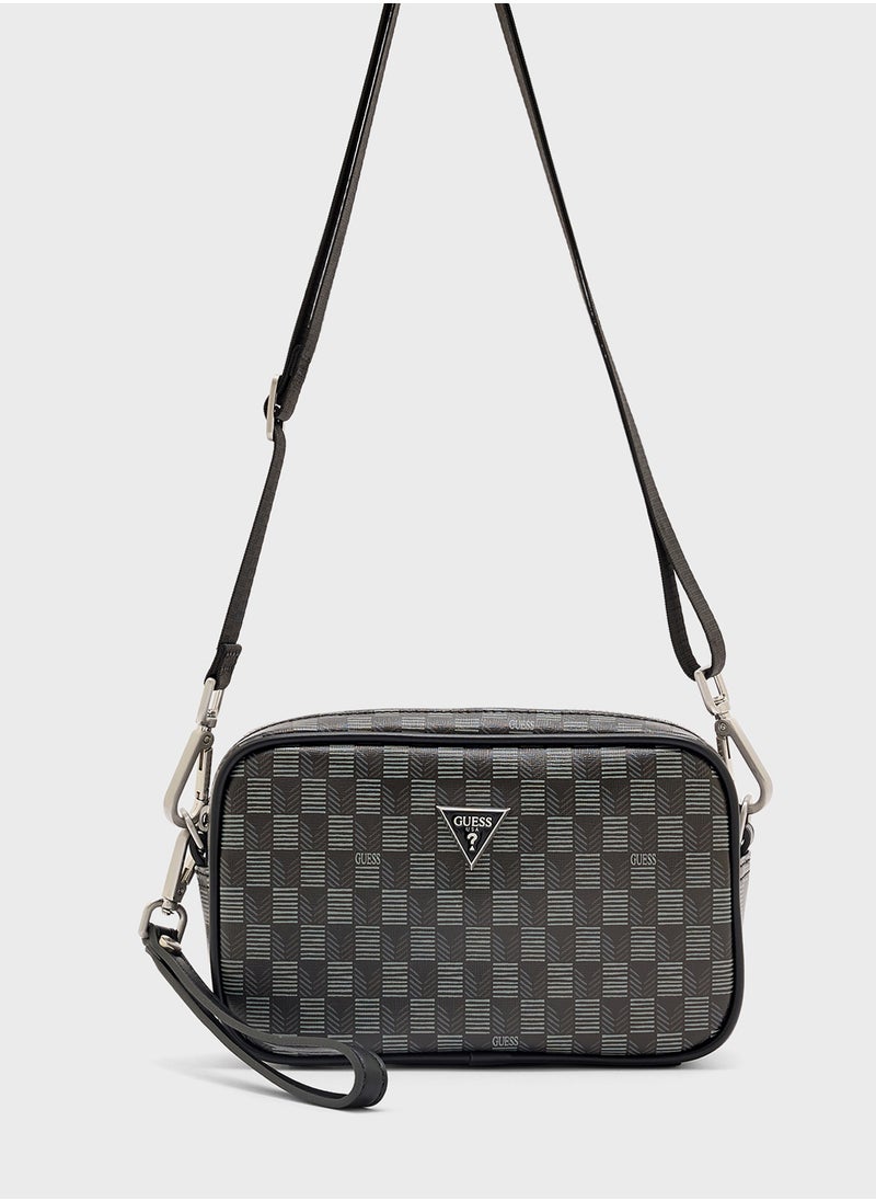 GUESS Logo Detail Zip Over Toiletry Bags  - Image 1