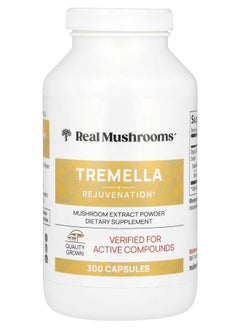 Real Mushrooms Tremella Mushroom Extract Powder 300 Capsules 