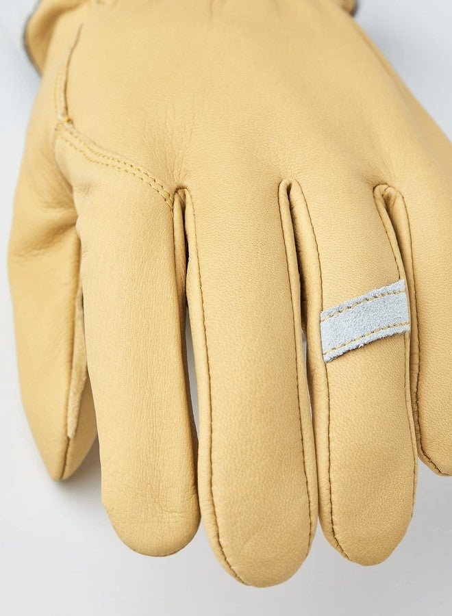 Hestra Work Gloves: Skullman Leather Outdoor Winter Gloves, Natural Brown, 8 - Image 3