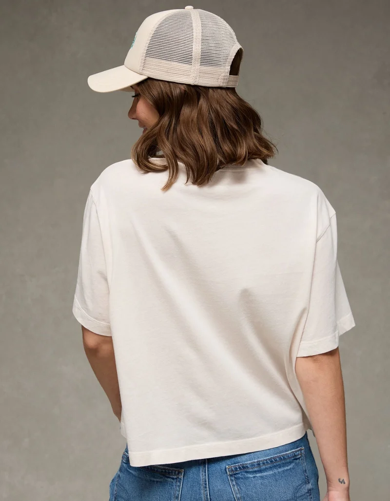 American Eagle  AE Boxy Bahamas Graphic T-Shirt for Women | Best Price UAE