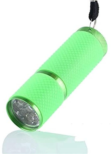 Meitawilltion 9 LED Small Glow Nail Lamp,Mini UV Nail Dryer for Gel Nails Polish,Portable Flashlight for Nail Art Green 