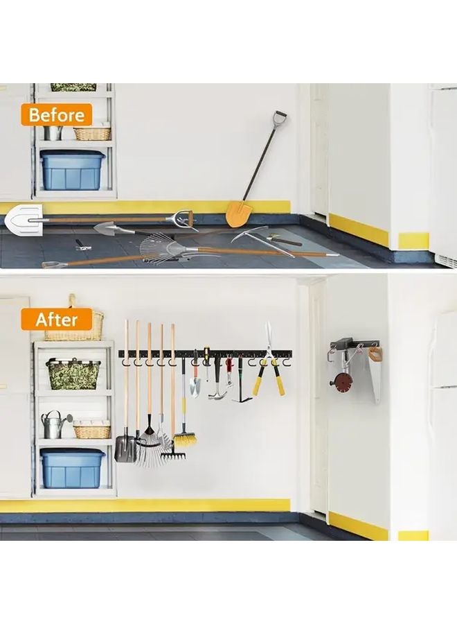 رف Orange 17 بوصة حامل خطاف معدني مع 5 خطافات S للتخزين المعلق على الحائط - Image 5