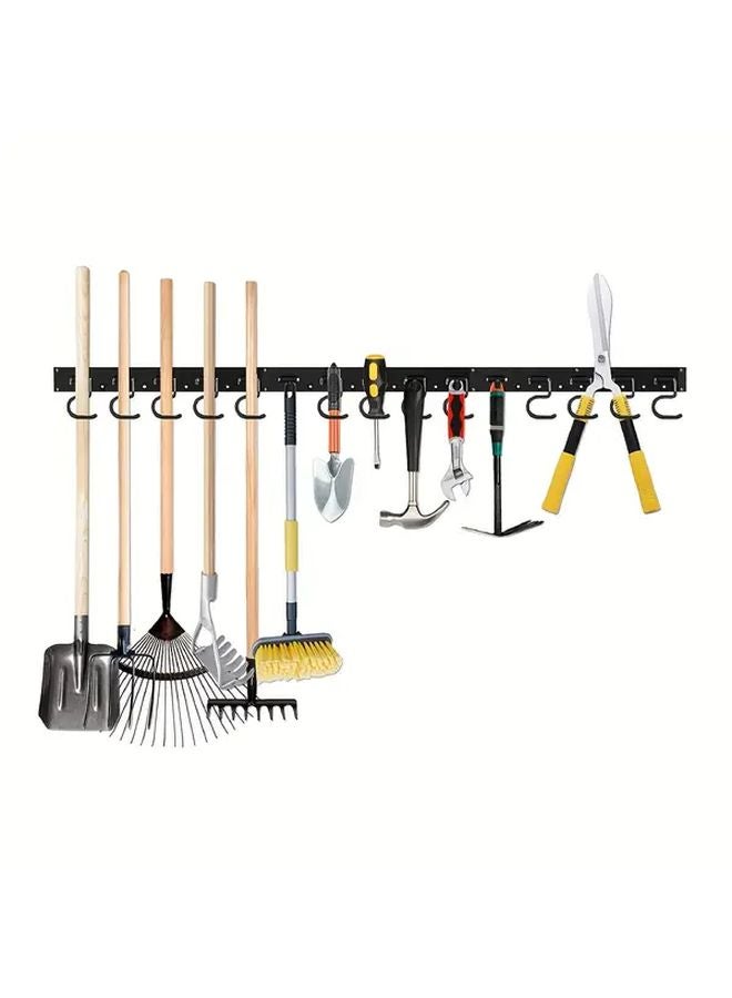 رف Orange 17 بوصة حامل خطاف معدني مع 5 خطافات S للتخزين المعلق على الحائط - Image 2