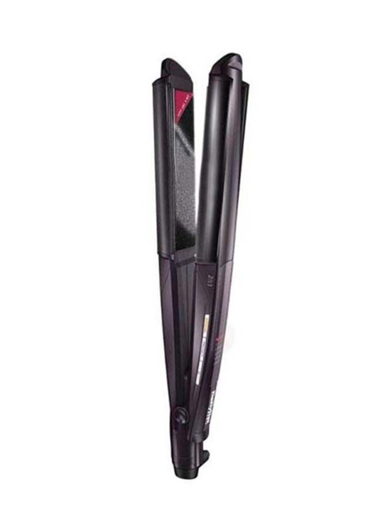 BaByliss Hair Straightener wet & Dry Straight | Dual-function Straightening And Curling | Advanced Heat Technology With Quick Heat-up Time | Long-lasting Results & Salon-quality Styling | ST330SDE Black - Image 1