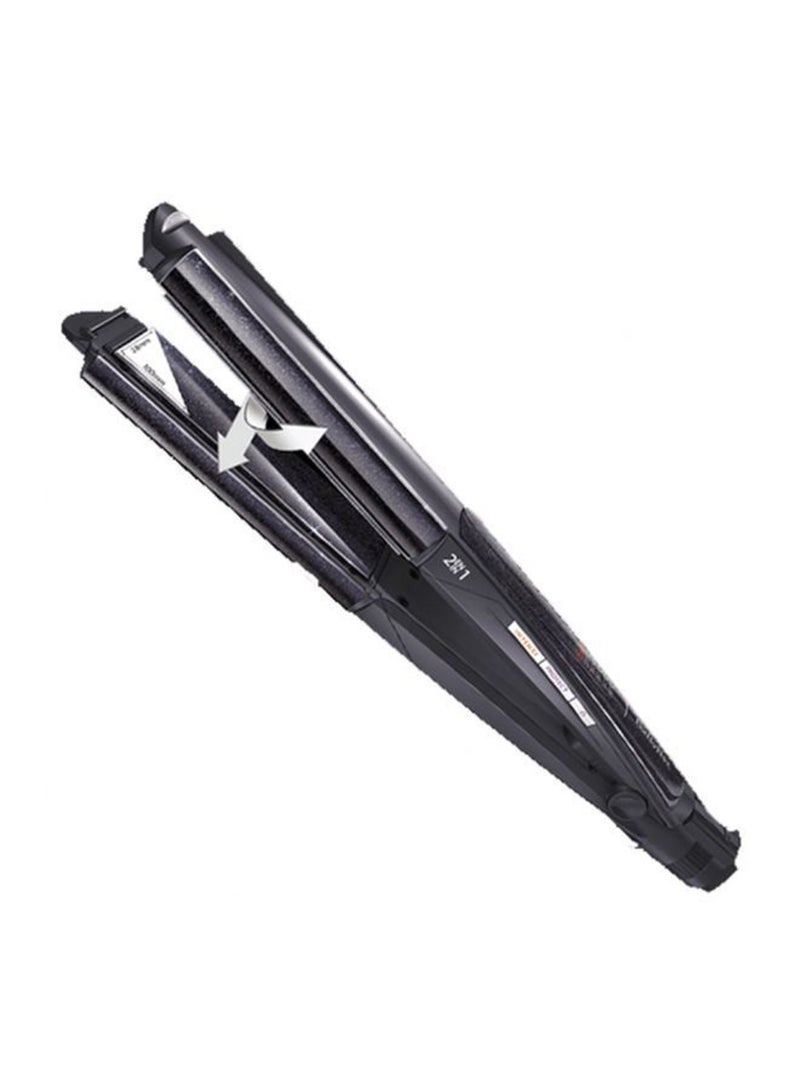 BaByliss Hair Straightener wet & Dry Straight | Dual-function Straightening And Curling | Advanced Heat Technology With Quick Heat-up Time | Long-lasting Results & Salon-quality Styling | ST330SDE Black - Image 3