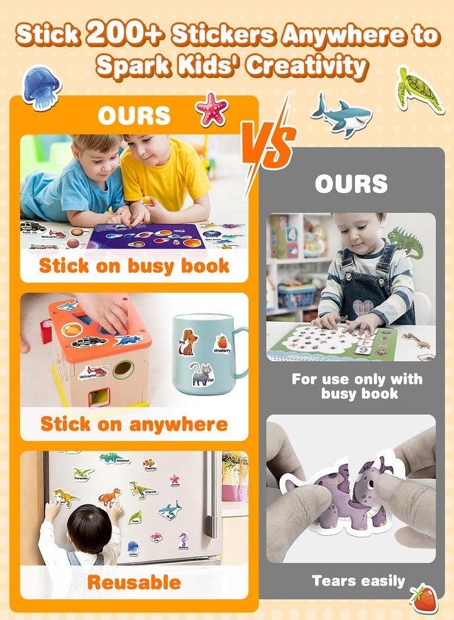 Baobrava Montessori Preschool Busy Book for Toddlers - Activity Books for Kids Ages 3-5 - Preschool Learning Activities - Workbook Activity Binder - Autism Sensory Toys - Gifts for 3 4 5 6 Year Old Boys Girls - Image 3