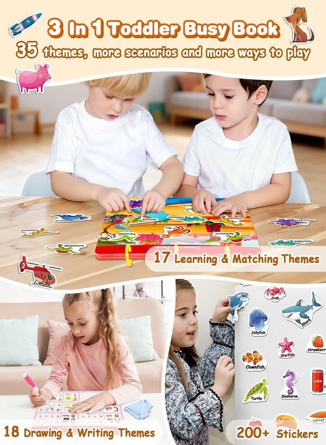 Baobrava Montessori Preschool Busy Book for Toddlers - Activity Books for Kids Ages 3-5 - Preschool Learning Activities - Workbook Activity Binder - Autism Sensory Toys - Gifts for 3 4 5 6 Year Old Boys Girls - Image 5
