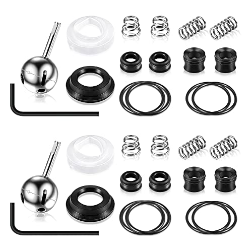 Enhon Kitchen Faucet Cartridge Repair Kit, Compatible with Delta/peerless Faucet 86970 Single Handle #70 Ball Valves and Lever Handles, Fix Dripping Faucets, Stainless Steel (2 Packs) - Image 1