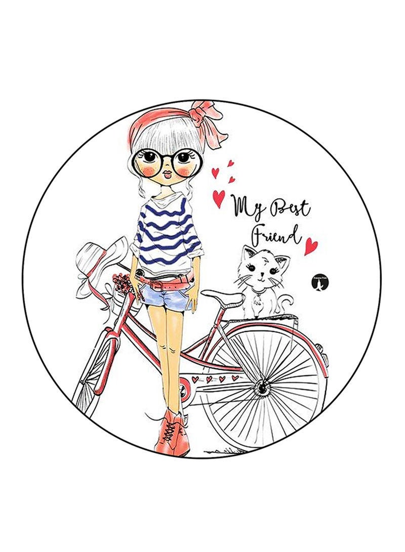 RKN Girl Printed Mouse Pad  Multicolour