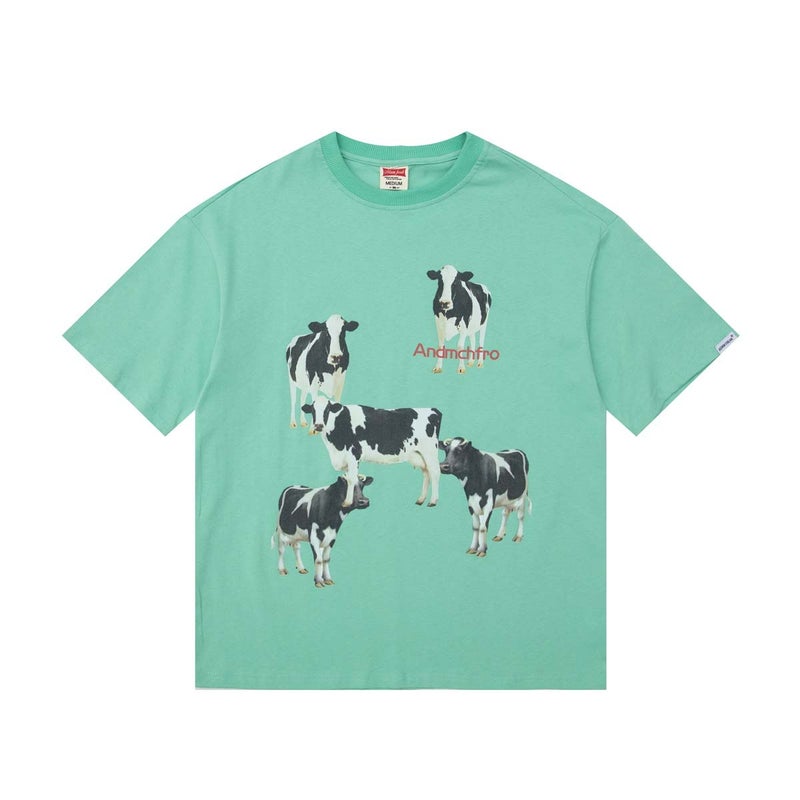 RUIIENRS x ADAM FREAK 2022 SS Japanese summer fashion cartoon printed short sleeve HK115 - Image 1