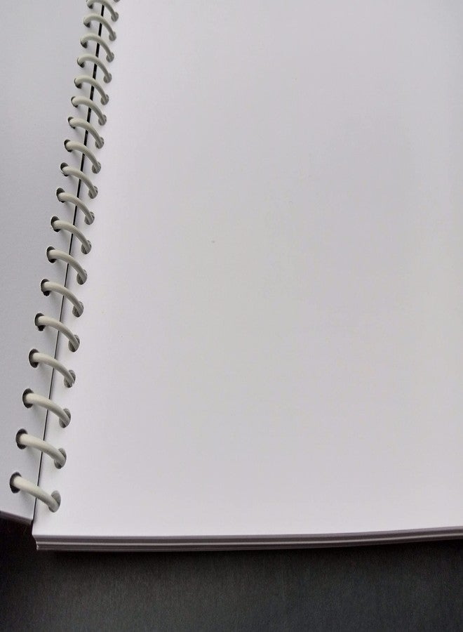 KRASHTIC دفتر ملاحظات حلزوني أبيض من كراشتيك بحجم A4 لتدوين الملاحظات والتحضير للامتحانات، والمسودات، وقوائم المهام، والرسوم البيانية، وحل مسائل الرياضيات، 140 صفحة، 75 جرام/متر مربع (2) - Image 5