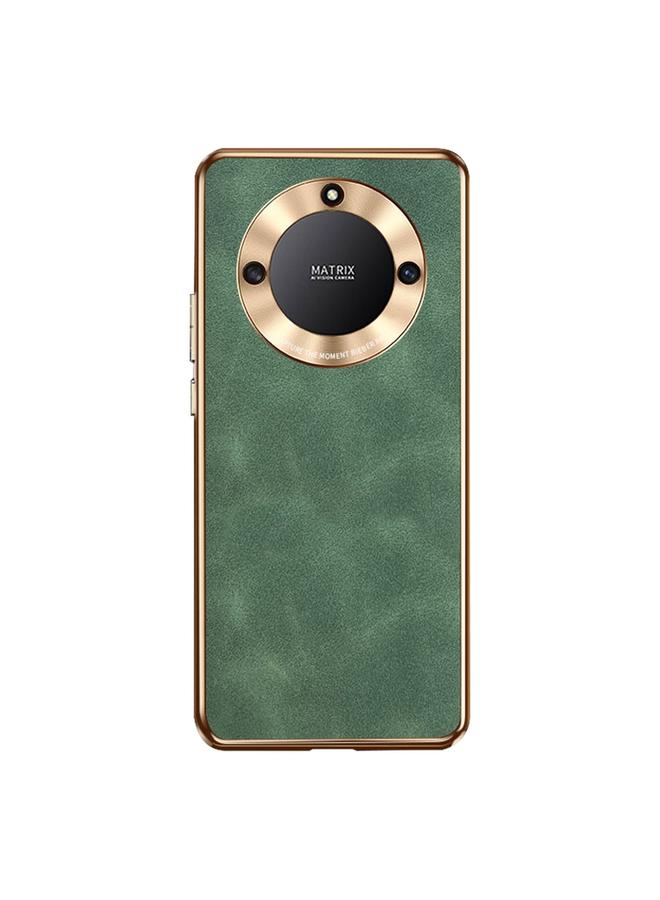 S-TOP Case For Honor X40 Electroplating Lambskin Leather Phone Case - Image 1