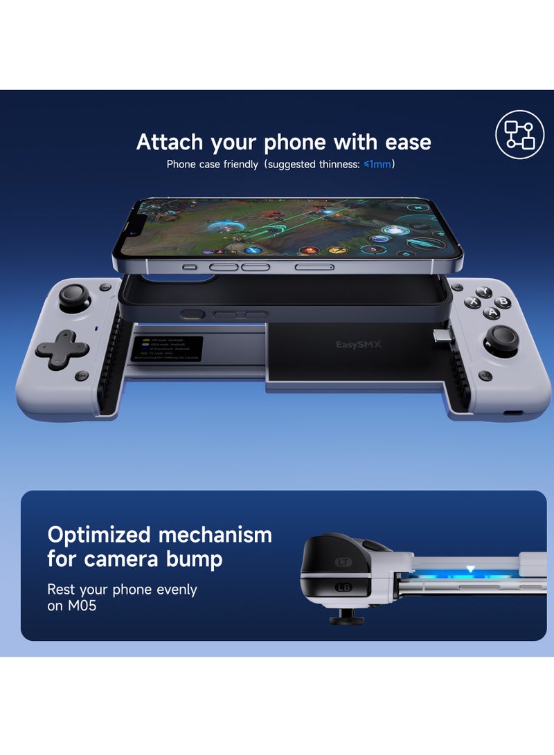 2024 latest e-sports mobile game controller EasySMX M05 TypeC wired Bluetooth dual mode plug and play - Image 2