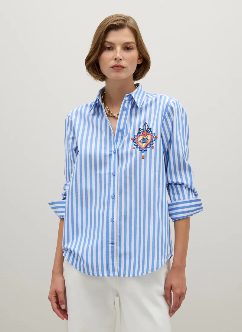 Ovs OVS Multicolour Pure Cotton Regular Fit Shirt