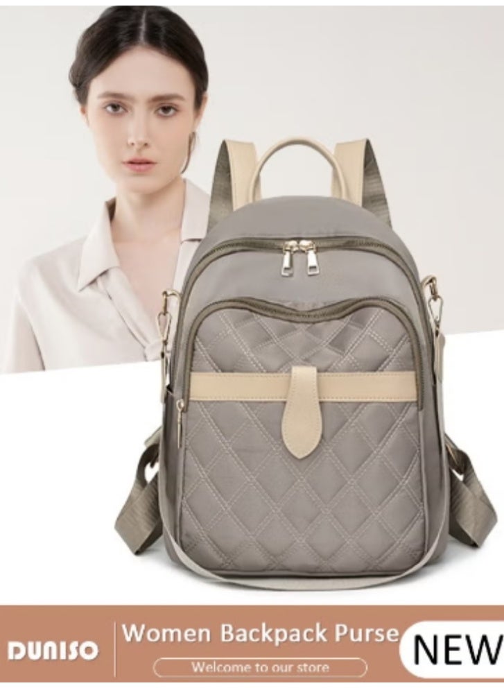 DUNISO New Women’s Quilted Backpack | Color - Block Design, Stylish and Exquisite - Image 1