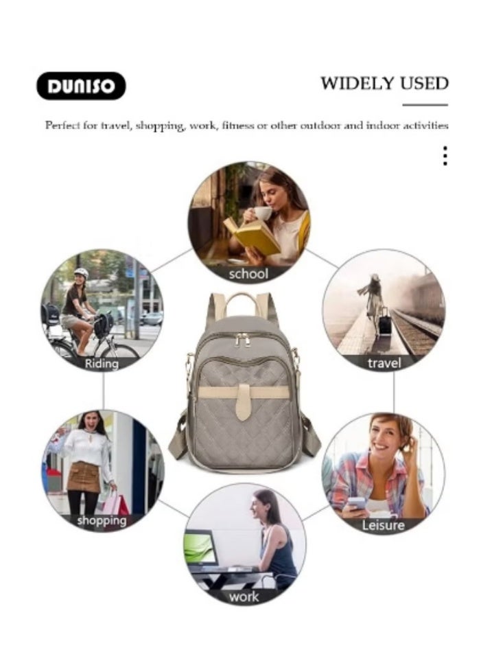 DUNISO New Women’s Quilted Backpack | Color - Block Design, Stylish and Exquisite - Image 3