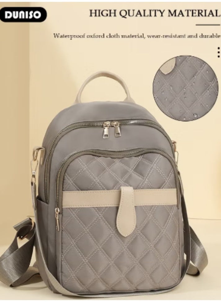 DUNISO New Women’s Quilted Backpack | Color - Block Design, Stylish and Exquisite - Image 2
