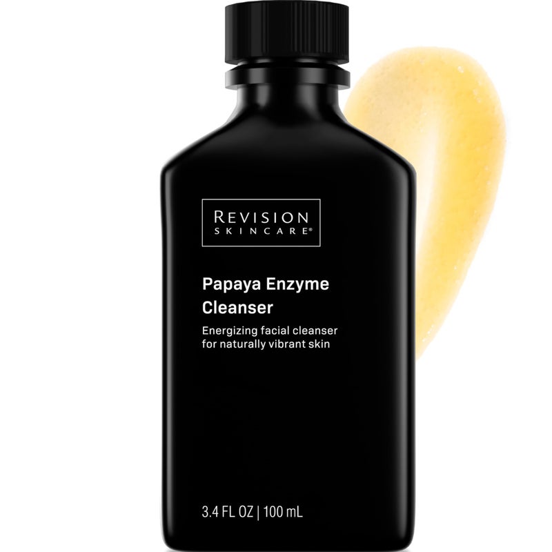 Revision Skincare Papaya Enzyme Cleanser, Energizing Facial Cleanser with Salicylic Acid, Soothing and Exfoliating, 3.4 fl oz - Image 1