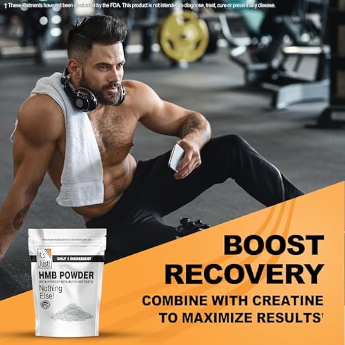 It's Just! - HMB Powder, 250g, Beta-Hydroxy Beta-Methylbutyrate, as Calcium HMB, Batch Tested Gluten Free, Non-GMO, Heavy Metal Tested, Keto Friendly (Unflavored, 250g) - Image 5