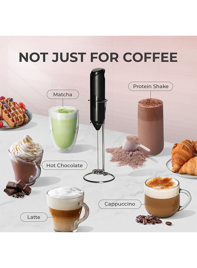 Kitchen Powerful Milk Frother Wand, Ultra Fast Handheld Drink Mixer, Electric Whisk Foam Maker, Coffee, Lattes, Cappuccino, Matcha, Hot Chocolate & Creamer - Electric Milk Frother, Color box set - Image 2