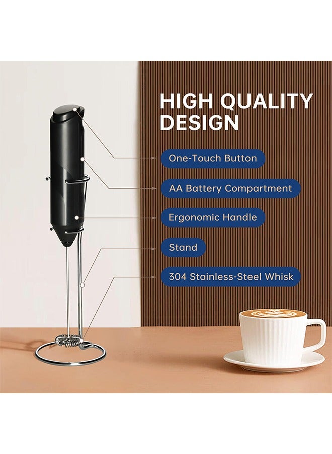 Kitchen Powerful Milk Frother Wand, Ultra Fast Handheld Drink Mixer, Electric Whisk Foam Maker, Coffee, Lattes, Cappuccino, Matcha, Hot Chocolate & Creamer - Electric Milk Frother, Color box set - Image 5
