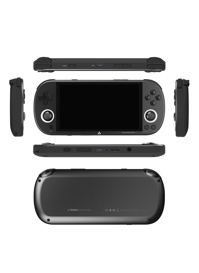 Generic - Trimui Smart Pro 5-inch Handheld Game Console Preinstalled Emulator System 128GB (Black) - Image 1