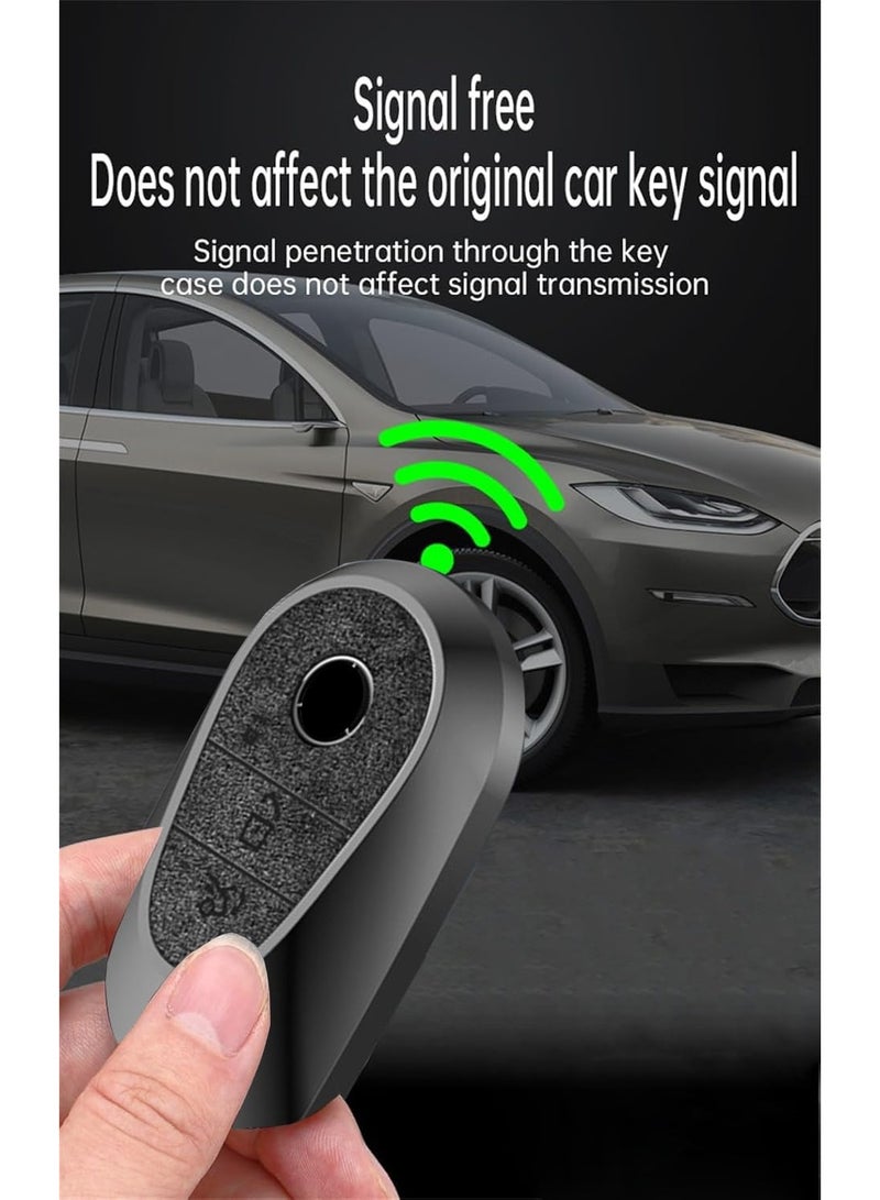NOSKIN Luxury Leather Key Fob Cover Fit for Benz S-Class 2021 2022 G-Class E-Class Keyless Key Holder - Image 4