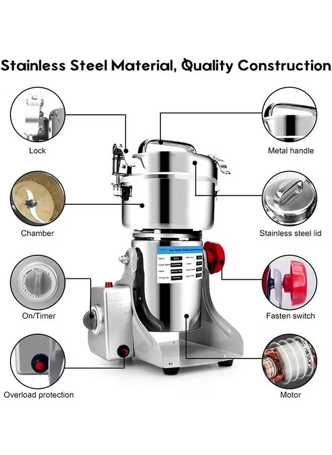 Cady One - Stainless steel electric coffee and grain grinder 800 grams - Image 1
