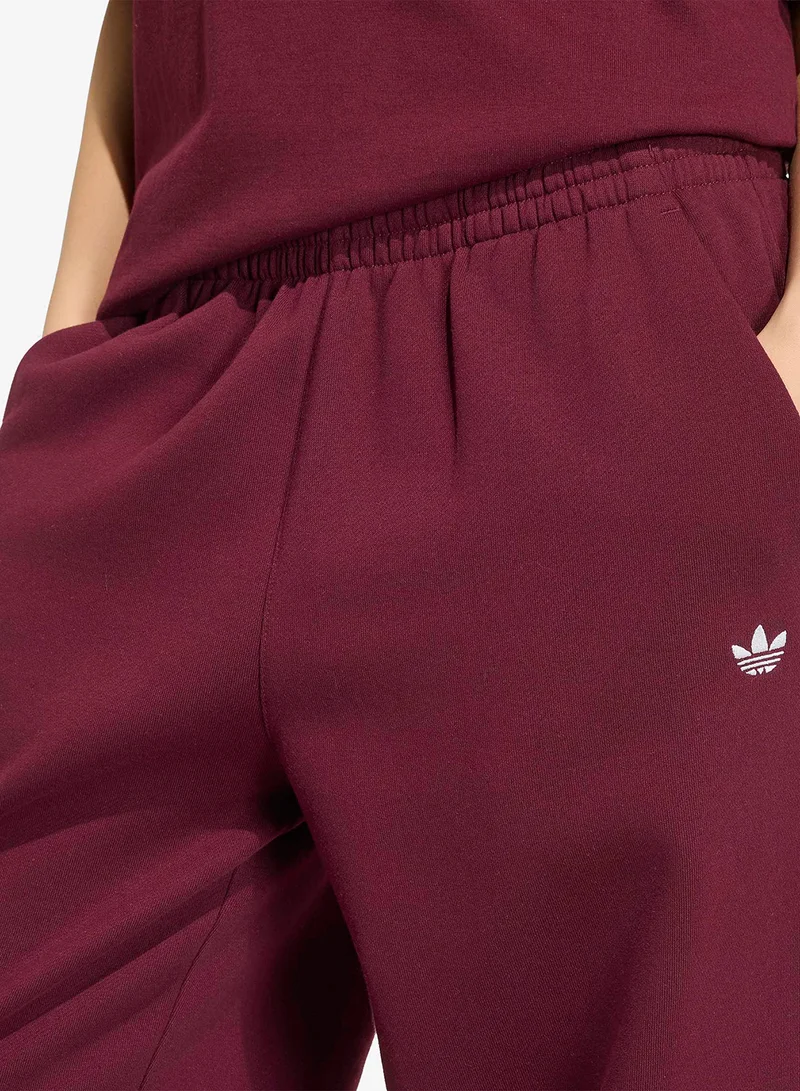 Adidas Originals MAROON Essential Loose Fleece Joggers for Women | Best Price UAE