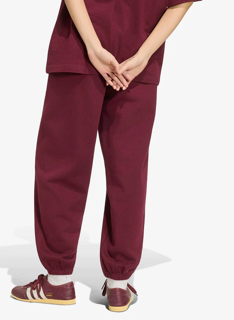 Adidas Originals MAROON Essential Loose Fleece Joggers for Women | Best Price UAE