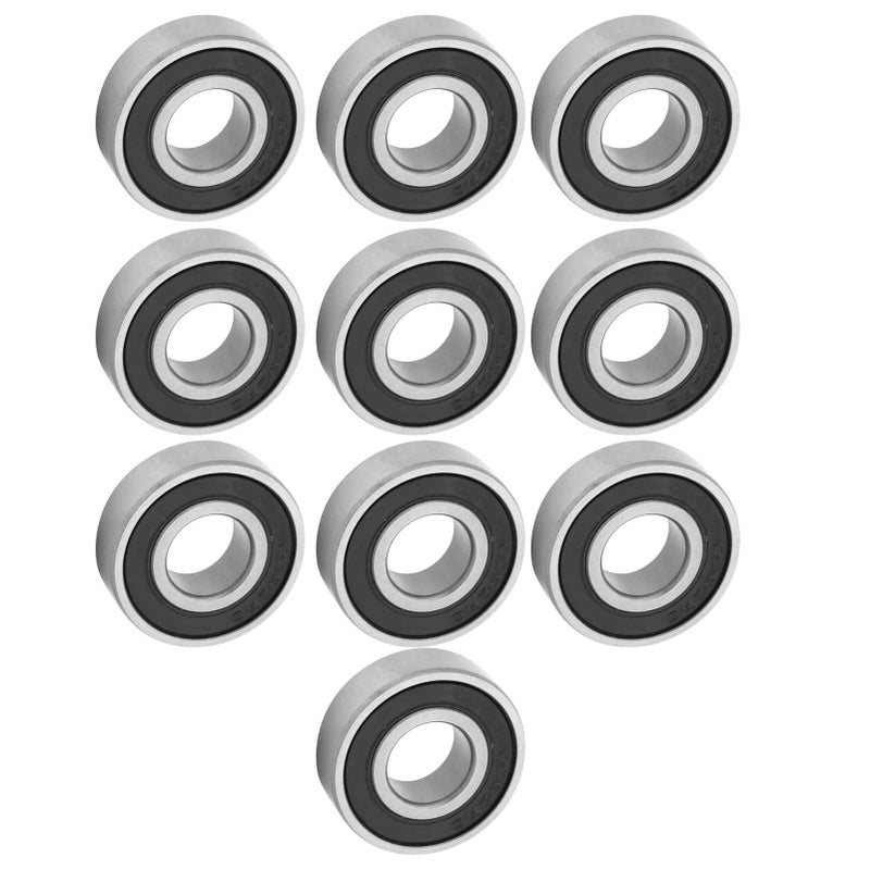 6202RS Deep Groove Ball Bearing 15x35x11mm Steel Black 10 Pieces Pack - Image 5