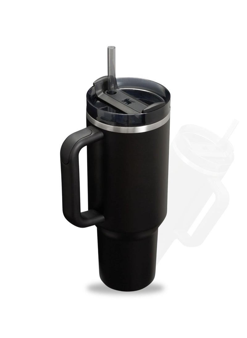 Stanley Stanley Quencher H2.0 FlowState Tumbler with Handle and Straw – 40 oz Stainless Steel Vacuum Insulated Cup, BPA-Free, 3-Position Lid, Cup Holder Friendly, for Water, Coffee, Smoothies & More –  (32x15x10cm) - Image 1