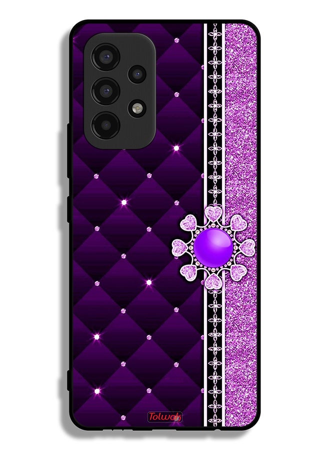 Tolwak Samsung Galaxy A53 5G Protective Case Cover Glitter Hearts - Image 1