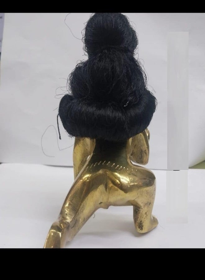 My God Gift Gopal Hair/Wig Sringar Hair/Laddu Gopal-Marble Krishna Idol Wig (Hair) According to Idol Size Variation No. (Variation 5) - Image 4