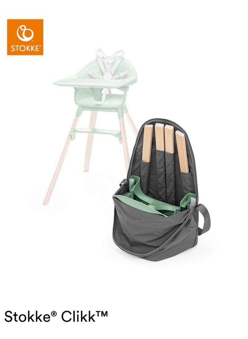 STOKKE Clikk High Chair Travel Bag, Greyessential For Travel And Storagecompatible With Clikk Baby High Chair100% Polyesterconvenient, Spacious Interior With Hands - Free Carry Handle  - Image 3