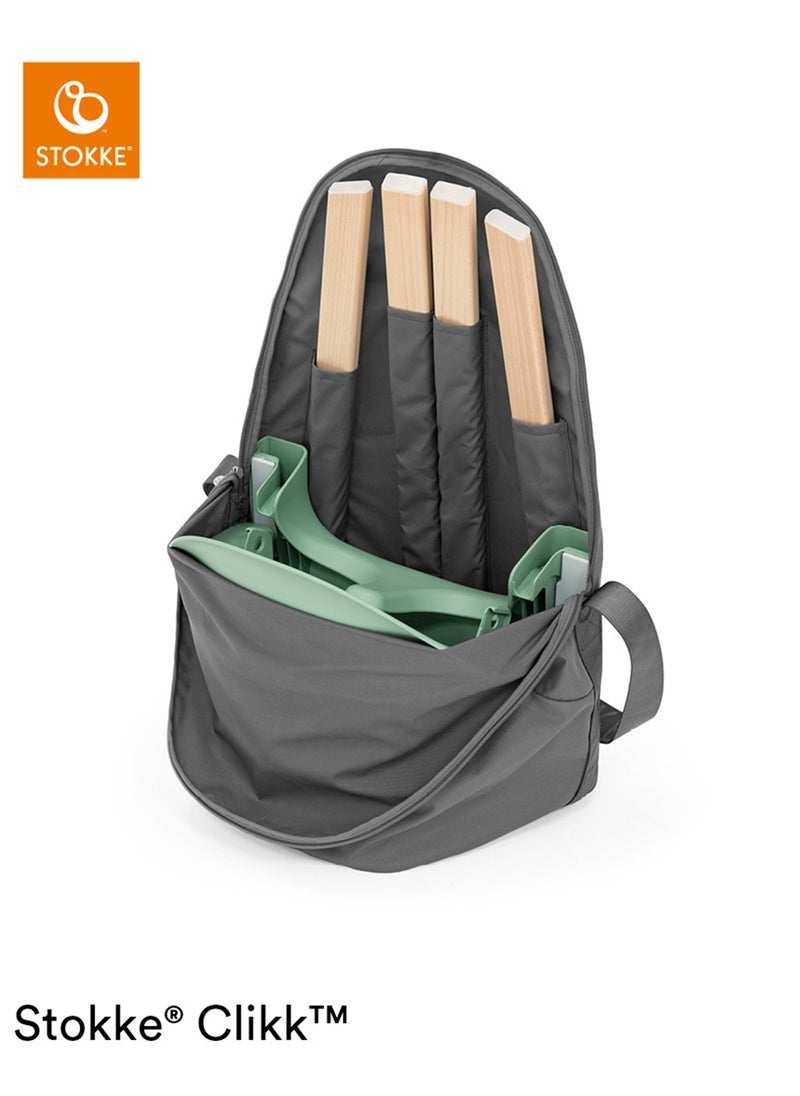 STOKKE Clikk High Chair Travel Bag, Greyessential For Travel And Storagecompatible With Clikk Baby High Chair100% Polyesterconvenient, Spacious Interior With Hands - Free Carry Handle  - Image 4