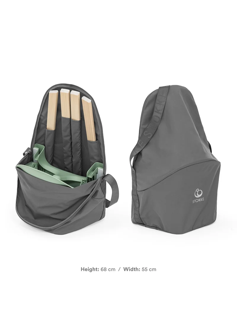 STOKKE Clikk High Chair Travel Bag, Greyessential For Travel And Storagecompatible With Clikk Baby High Chair100% Polyesterconvenient, Spacious Interior With Hands - Free Carry Handle