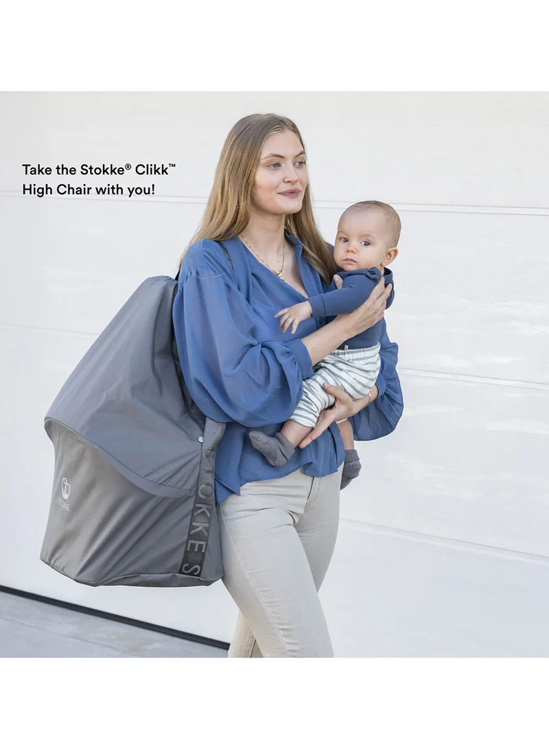 STOKKE Clikk High Chair Travel Bag, Greyessential For Travel And Storagecompatible With Clikk Baby High Chair100% Polyesterconvenient, Spacious Interior With Hands - Free Carry Handle
