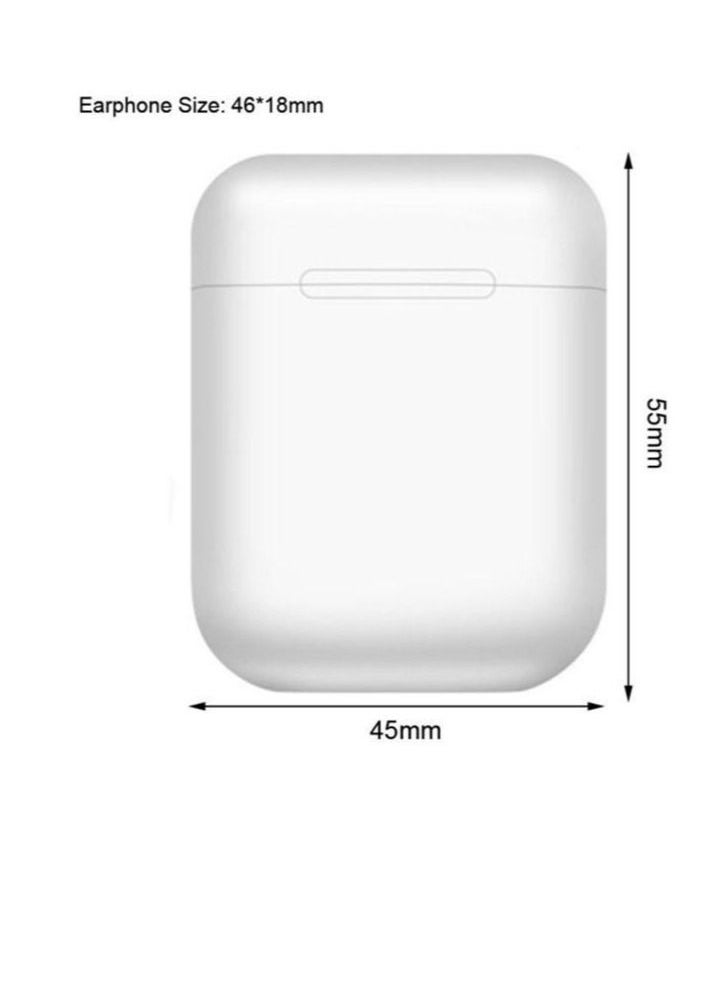 Generic - White i12 bluetooth headset - Image 1