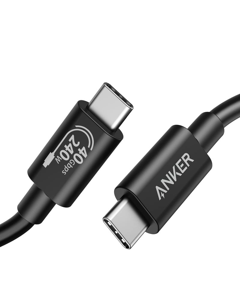Anker USB C Cable(3.3FT, 240W), USB 4 Data Cable, 40Gbps, 8K HD Display, Thunderbolt 4/3 Compatible, for iPhone 17, MacBook, Hub, Docking and More - Image 1
